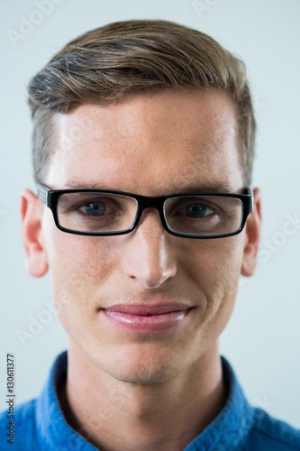Fototapeta Naklejka Na Ścianę i Meble -  Close-up of man in spectacles