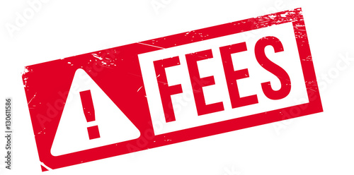 Fees rubber stamp. Grunge design with dust scratches. Effects can be easily removed for a clean, crisp look. Color is easily changed.