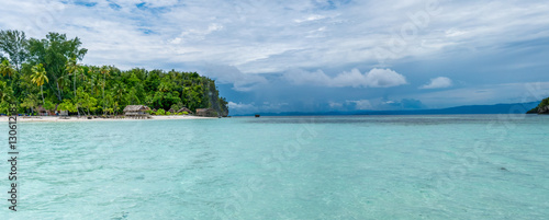 Water Hut of Homestay on Kri Island. Raja Ampat, Indonesia, West Papua