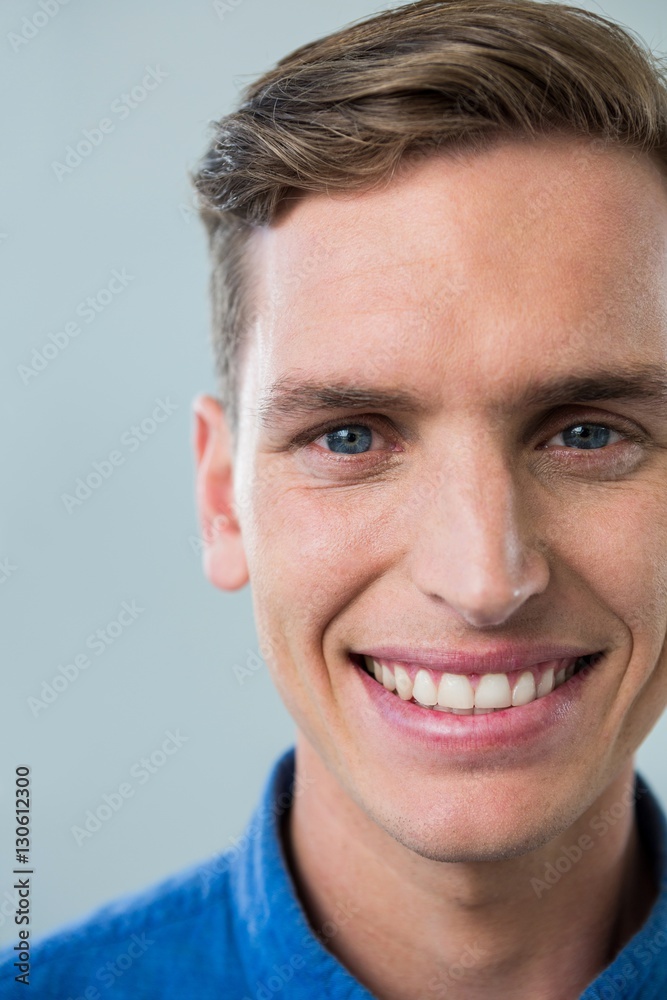 Close-up of smiling man Close-up of smiling man