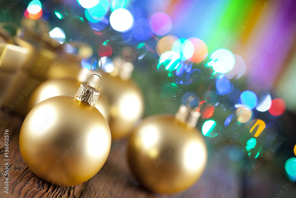 Christmas balls on abstract background Christmas balls on abstract background