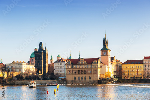 Old Town and Charles bridge in Prague