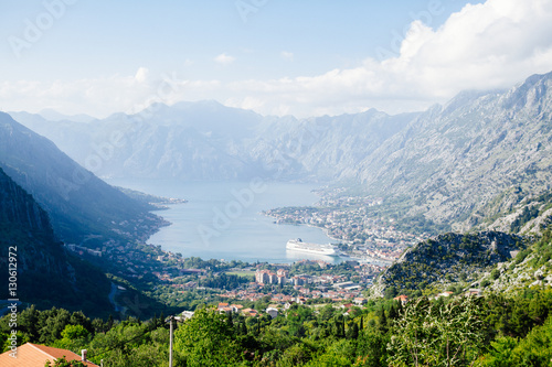 Kotor Bay view in Montenegro