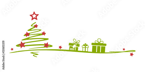 Weihnachtsbaum und Geschenke
