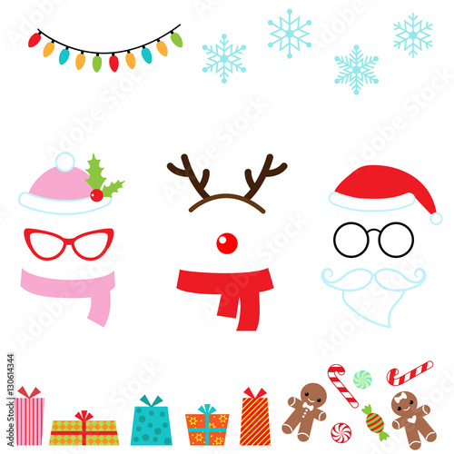 Christmas photo booth props