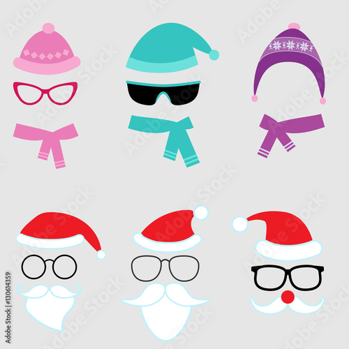 Christmas and winter vector set