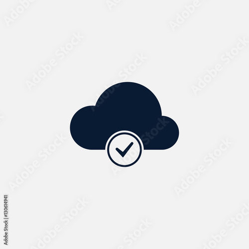 Cloud computing icon simple illustration