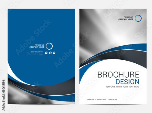 Brochure template Annual report background for business design photo