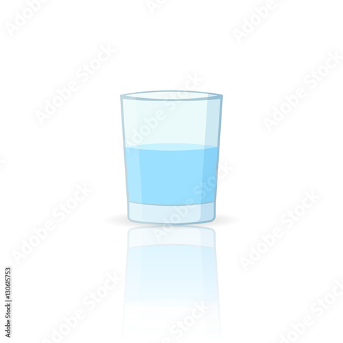 glass with water.