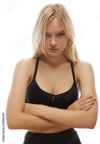 Portrait of sensual woman model