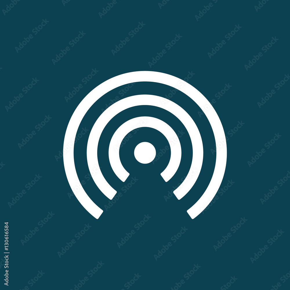 wi-fi router icon on blue background wi-fi router icon on blue background