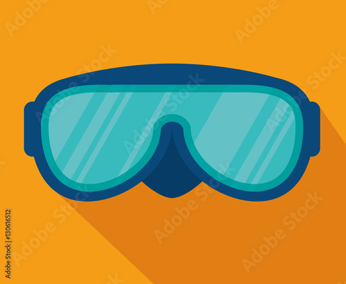 ski googles isolated icon vector illustration design