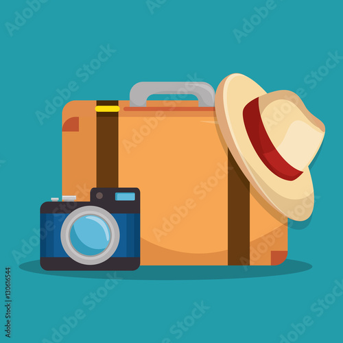 summer holidays travel icon vector illustration design