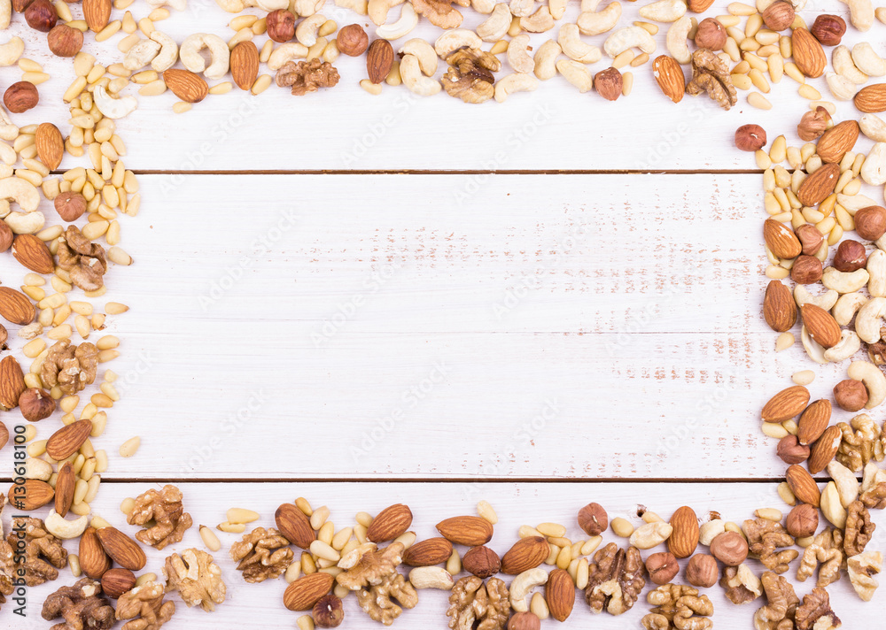 Fototapeta premium Nuts frame