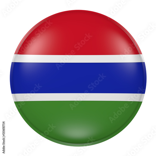 Gambia button on white background
