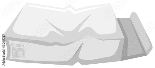 Used paper box on the floor