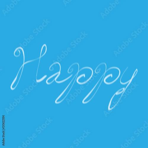 Happy inscription