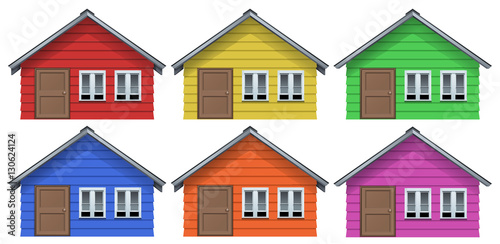 Little house in six colors