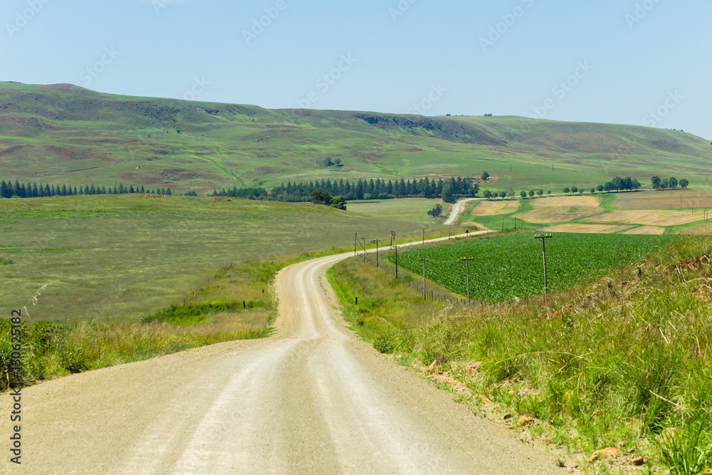 Dirt Road Route Farming Landscape