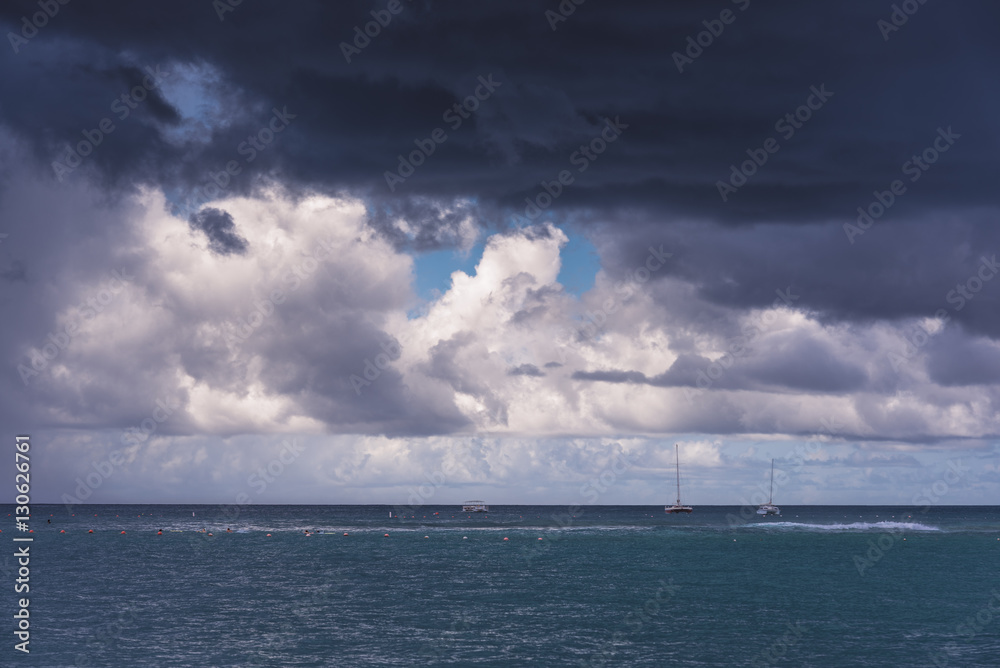 storm over the ocean storm over the ocean