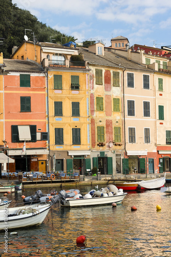 Portofino village with the colorful houses. Genova  Liguria  Italy