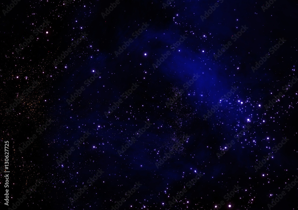 space galaxy 3d render