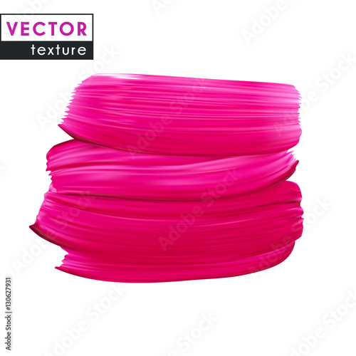 Pink vector smear on white background