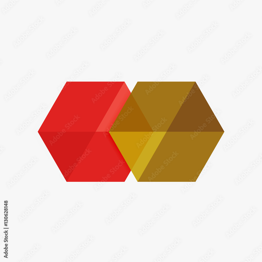 Empty blank hexagon layout, geometric template for text and options Empty blank hexagon layout, geometric template for text and options