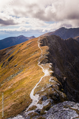 Fototapeta Naklejka Na Ścianę i Meble -  A beautiful mountain landscape above tree line