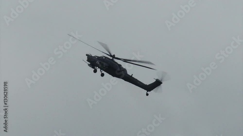 modern Russian military helicopter in flight