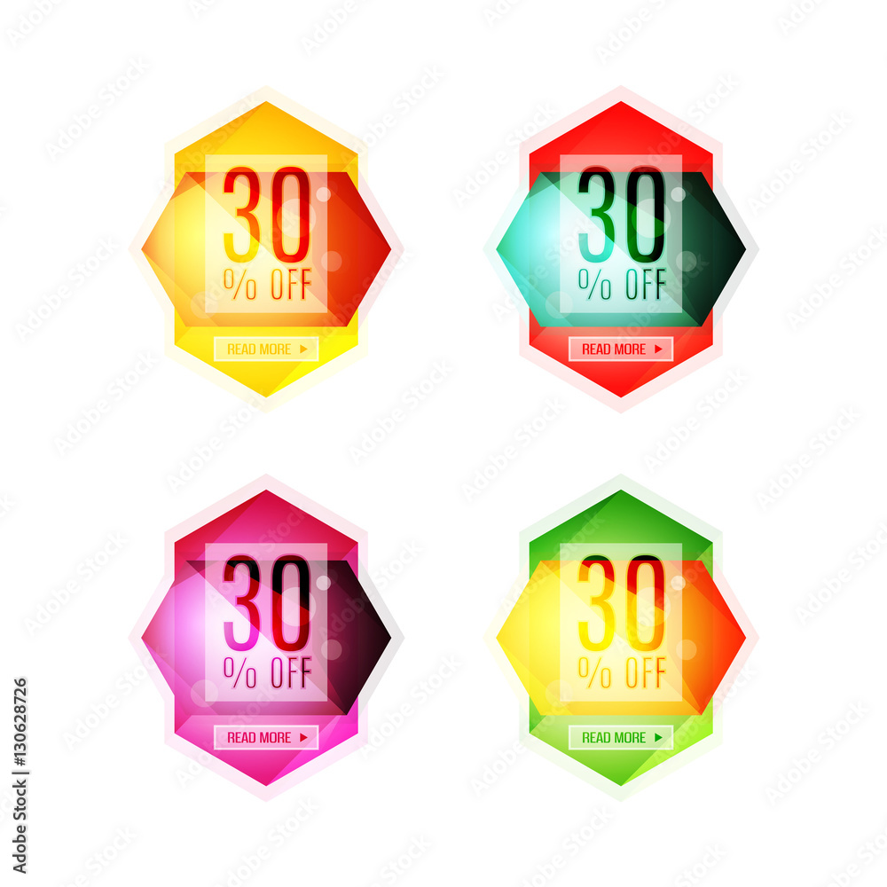Vector special offer stickers and banners Vector special offer stickers and banners
