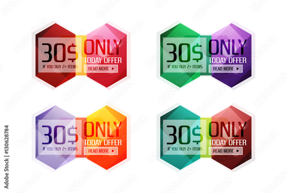 Vector special offer stickers and banners Vector special offer stickers and banners