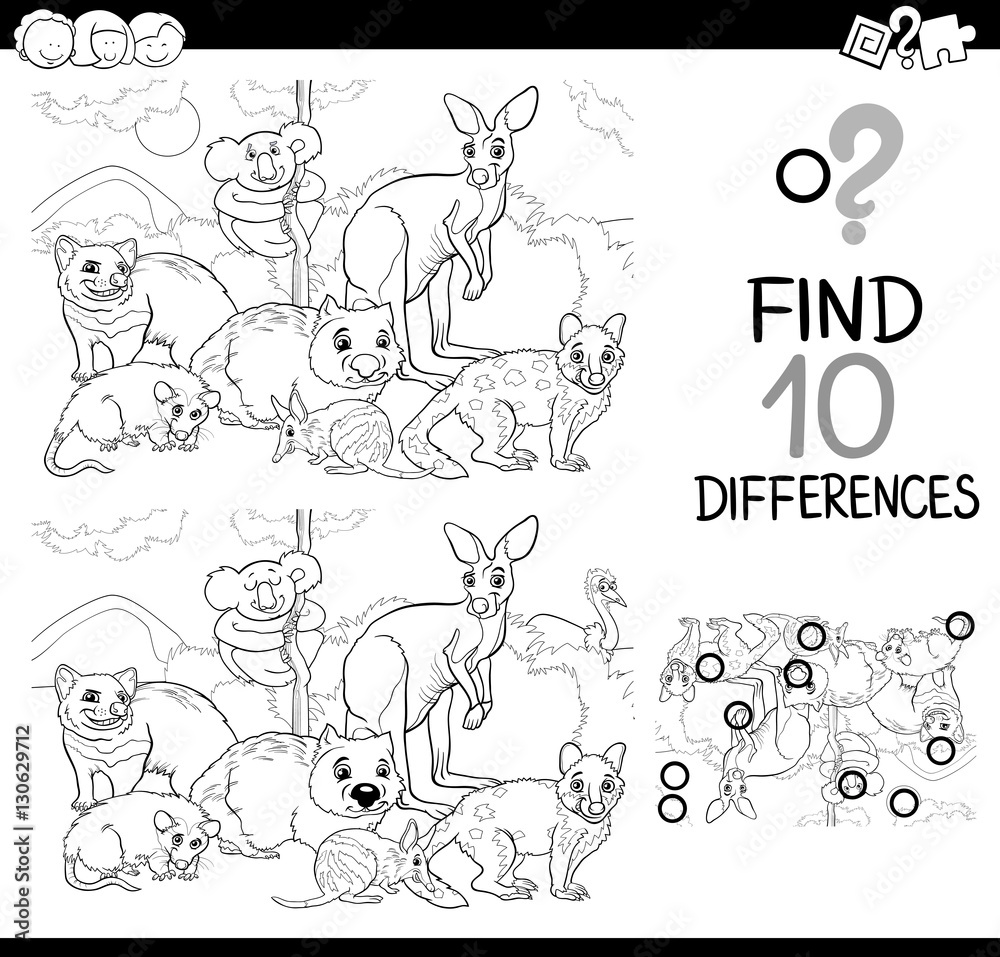 game of differences with animals game of differences with animals