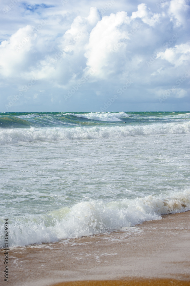 Atlantic Ocean near the town of Biarritz (France, the west coast). Atlantic Ocean near the town of Biarritz (France, the west coast).