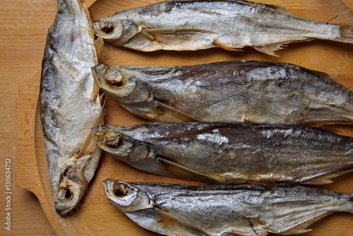 Stockfish. Sabrefish on the table. photo