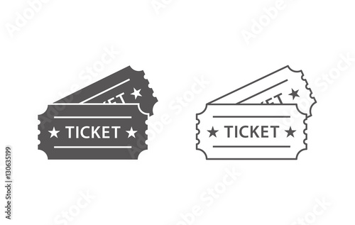 event tickets vector icons 2 photo