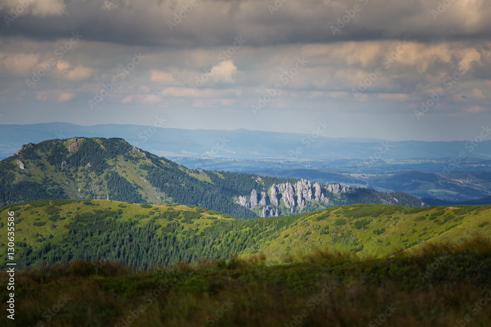 A beautiful mountain landscape in Tatry, Slovakia
