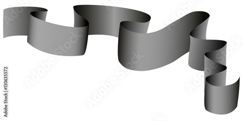 grey ribbon banner