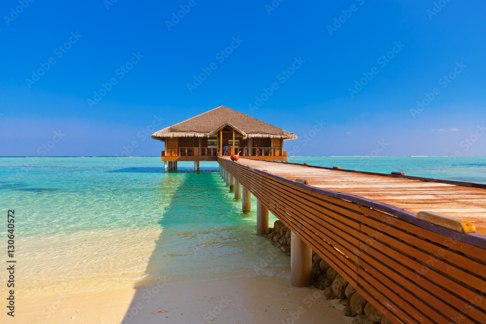 Spa saloon on Maldives island