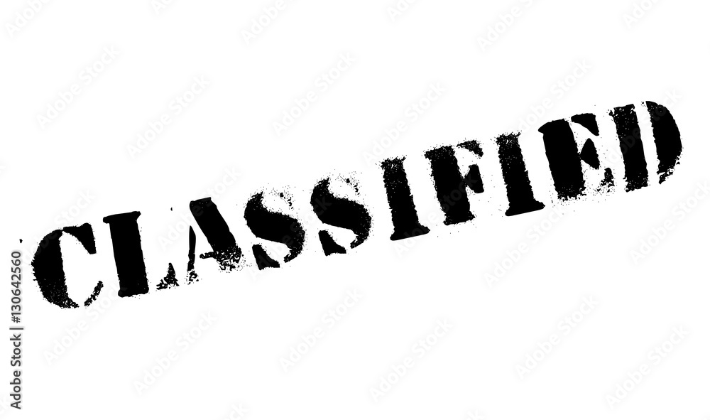 Classified stamp. Grunge design with dust scratches. Effects can be easily removed for a clean, crisp look. Color is easily changed. rubber grunge Classified stamp. Grunge design with dust scratches. Effects can be easily removed for a clean, crisp look. Color is easily changed. rubber grunge