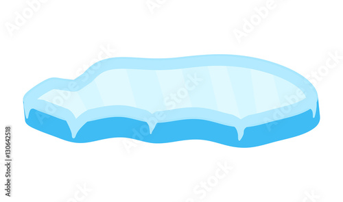 ice floe vector symbol icon design.
