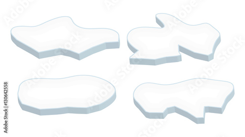 ice floe vector symbol icon design.