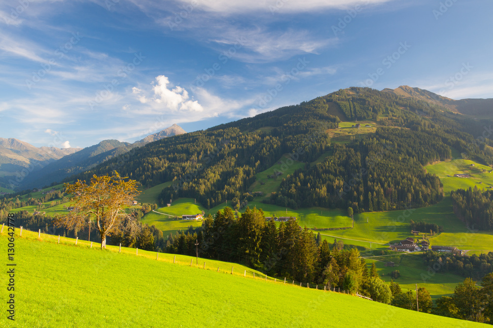 The alpine village of Alpbach and the Alpbachtal, Austria. The alpine village of Alpbach and the Alpbachtal, Austria.