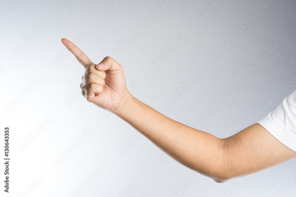 Fototapeta premium index finger pointing