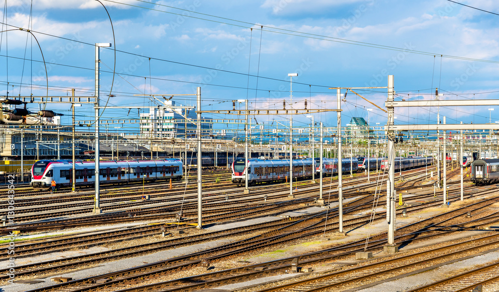 Naklejka premium View of Basel SBB railway station