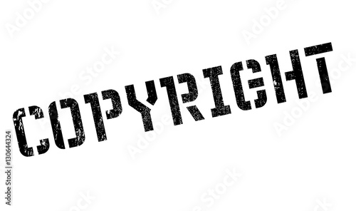 Copyright stamp. Grunge design with dust scratches. Effects can be easily removed for a clean, crisp look. Color is easily changed. rubber grunge