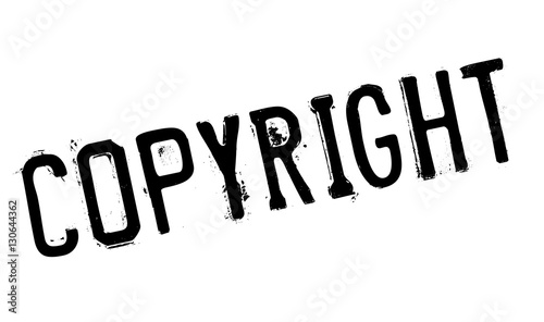 Copyright stamp. Grunge design with dust scratches. Effects can be easily removed for a clean, crisp look. Color is easily changed. rubber grunge