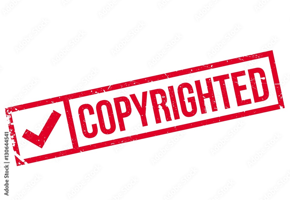 Copyrighted stamp. Grunge design with dust scratches. Effects can be easily removed for a clean, crisp look. Color is easily changed. rubber grunge