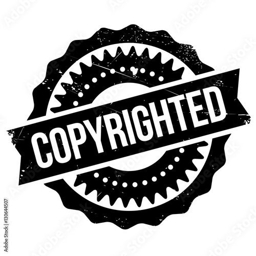 Copyrighted stamp. Grunge design with dust scratches. Effects can be easily removed for a clean, crisp look. Color is easily changed. rubber grunge