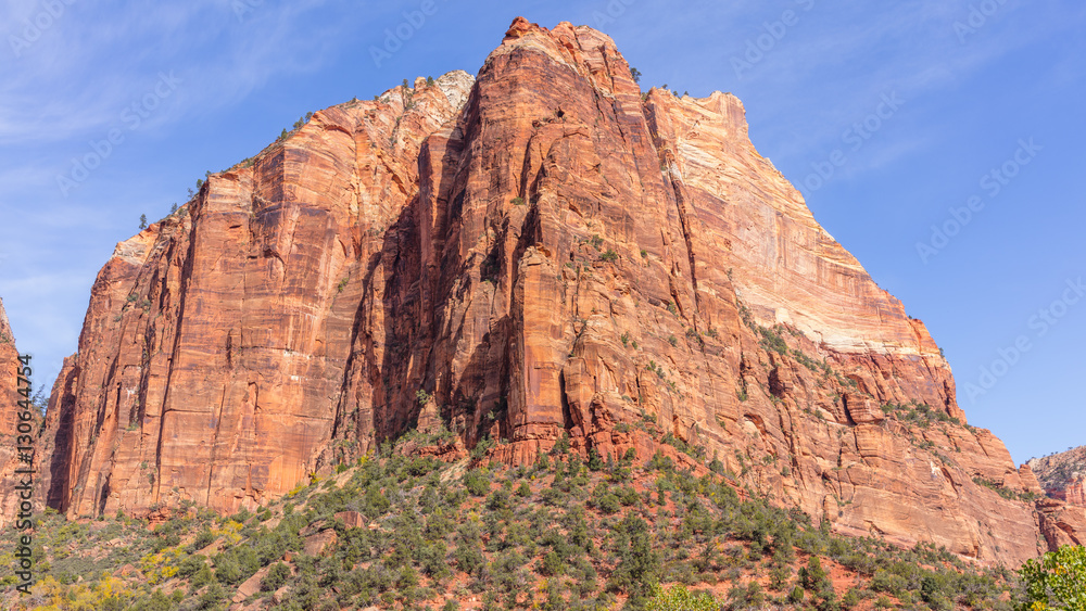 Fototapeta premium Breathtaking view of the canyon. Amazing mountain landscape. EMERALD POOLS TRAIL, Zion National Park, Utah, USA